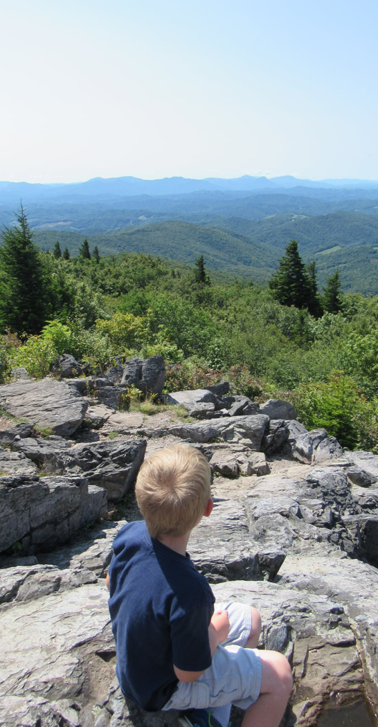 looking out over mountains