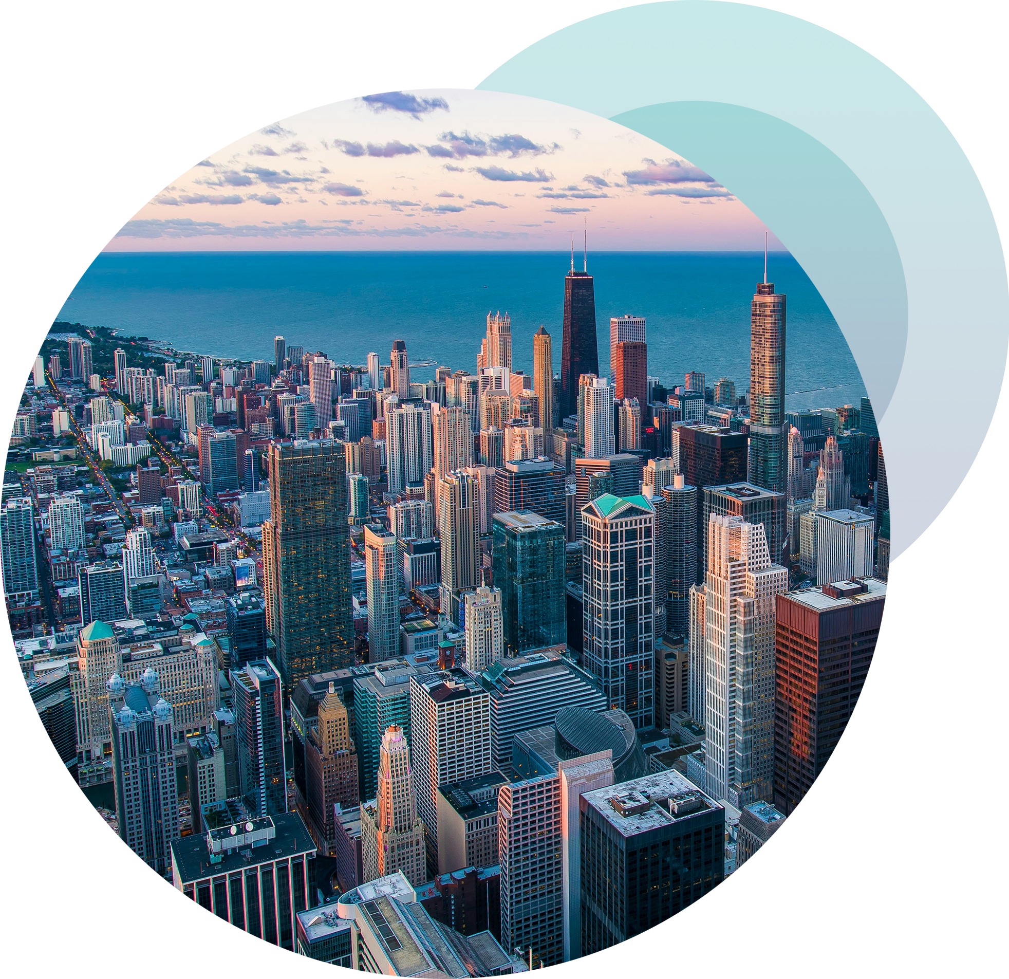 A city scape of Chicago