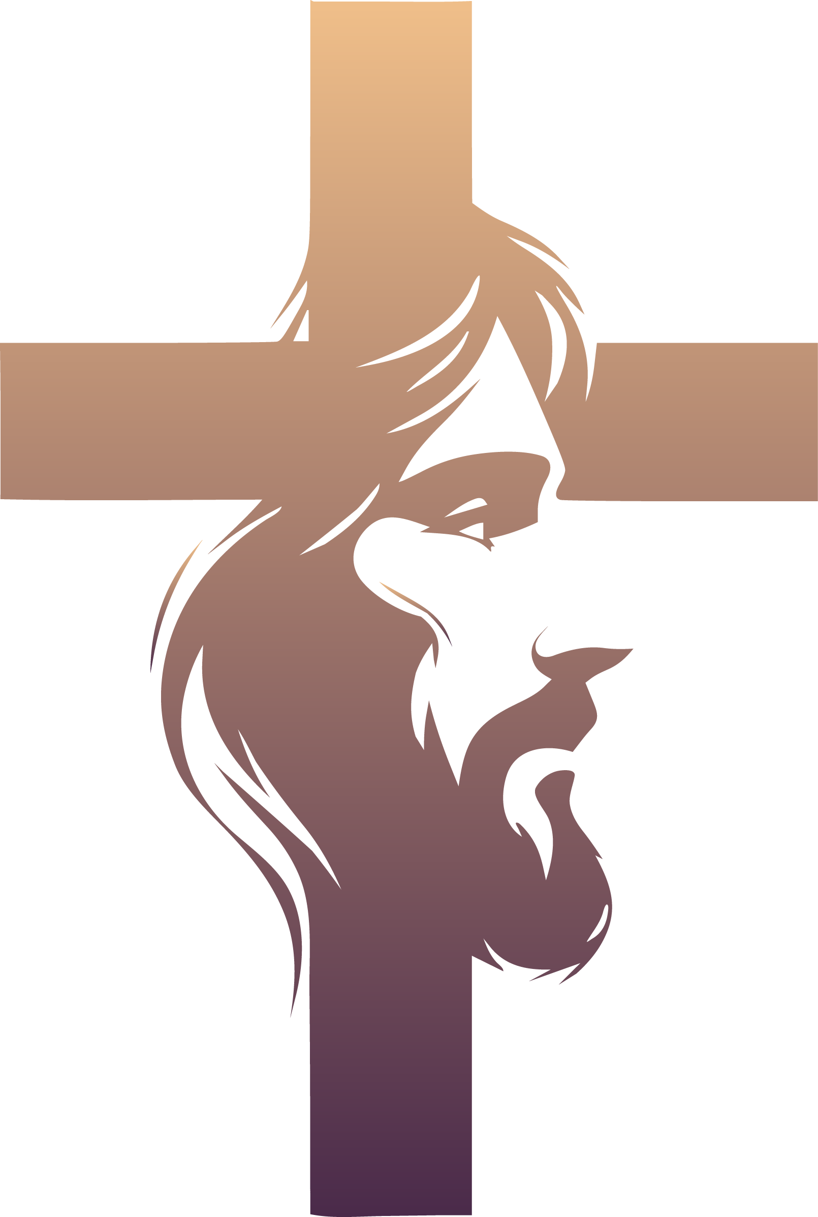 The cross with Jesus face on it
