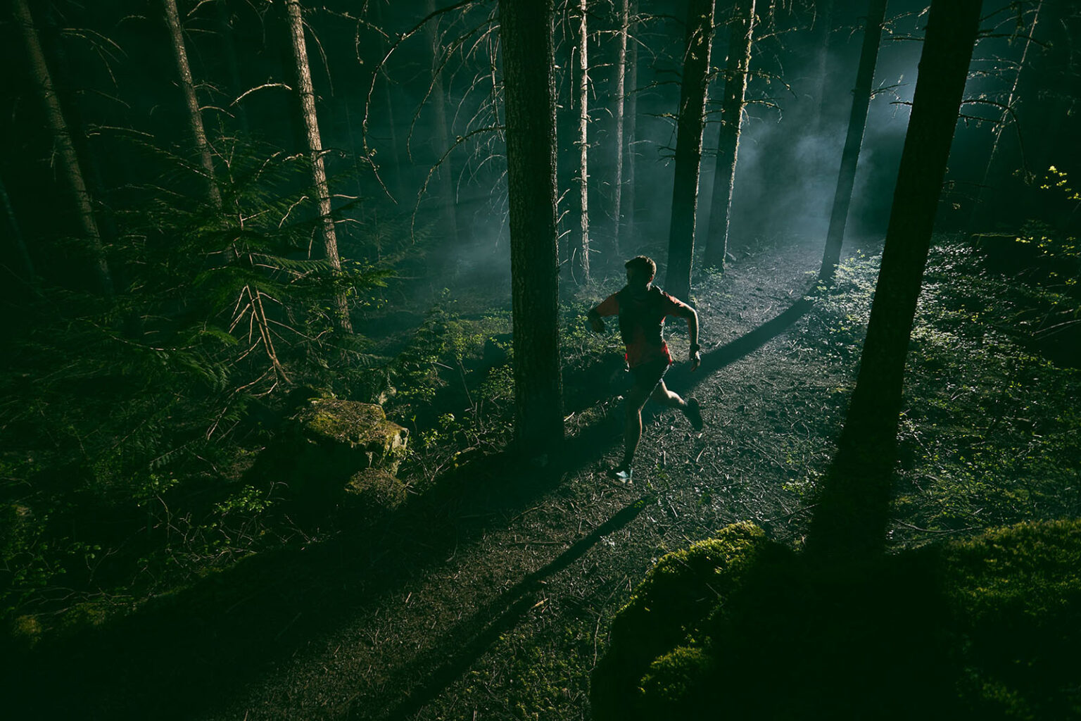 running in the dark