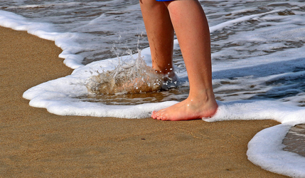 feet in the ocean