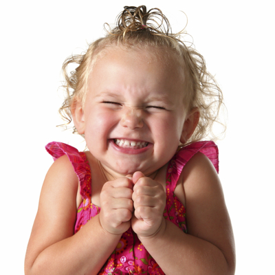 happy little girl