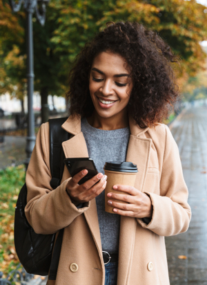 woman on cellphone