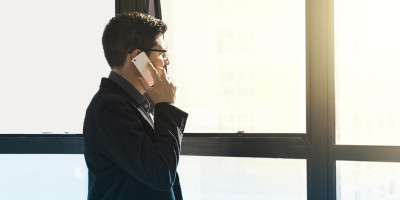 Man on cellphone