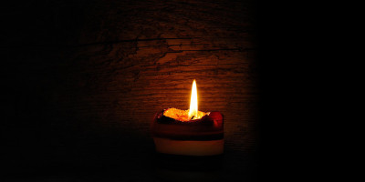 candle in the dark