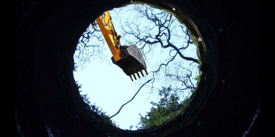 digging a hole