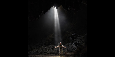 in a pit