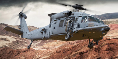 military rescue helicopter