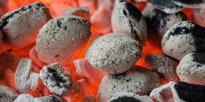 hot coals