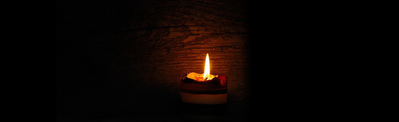 candle in the dark