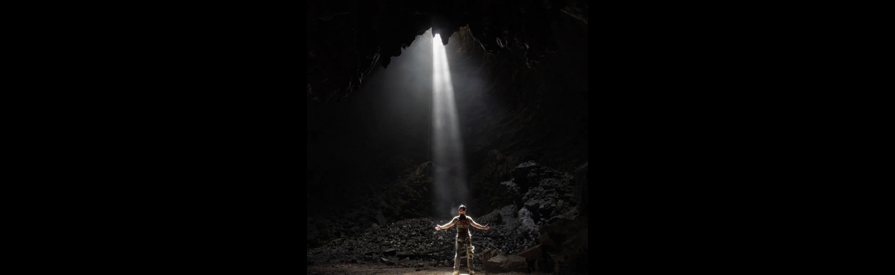 in a pit