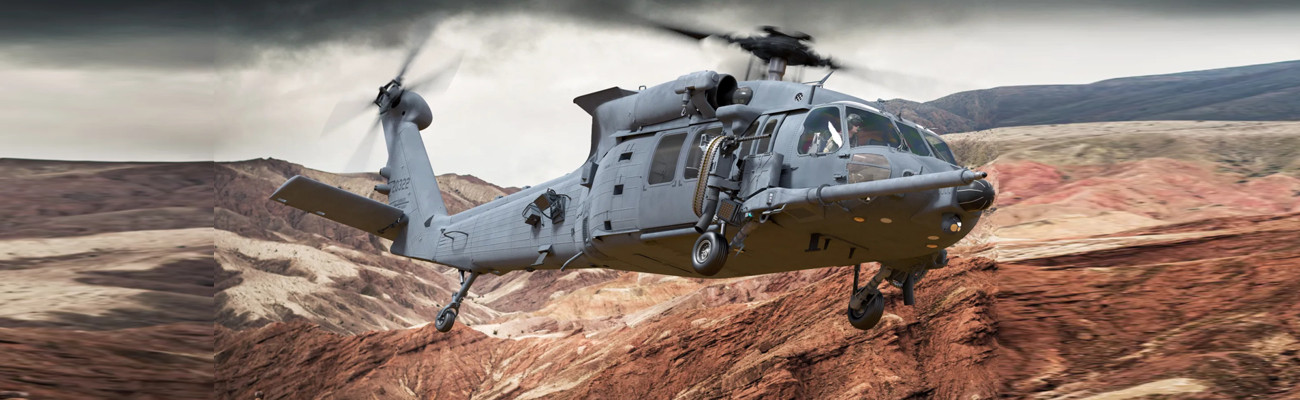 military rescue helicopter