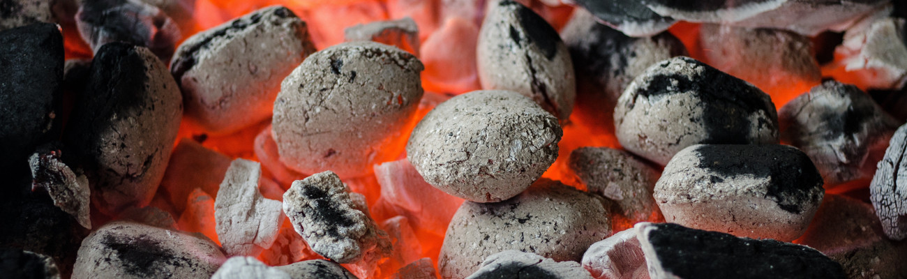 hot coals