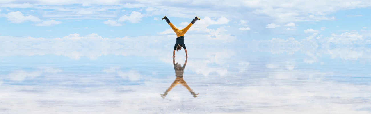 reflection handstand