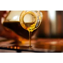 pouring olive oil