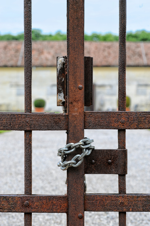 closed gate