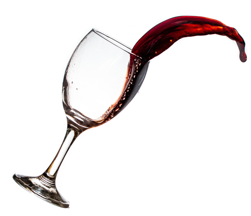 spilled wine